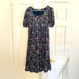CELINA MOON ditzy floral peasant dress Sz S